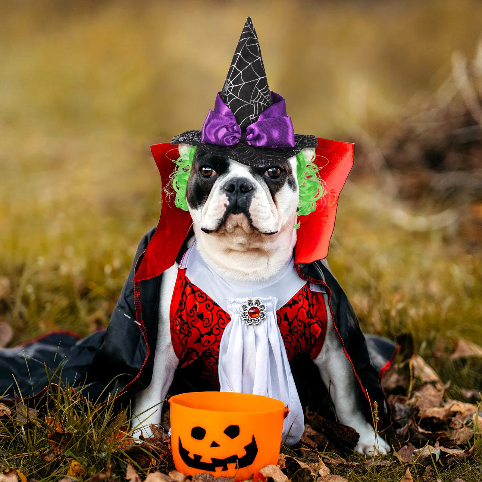 

Stars Hat For Pet Dog Cat Puppy Halloween Witch Hat Comfortable Festive Party Cosplay Decor Warm Fun Accessory