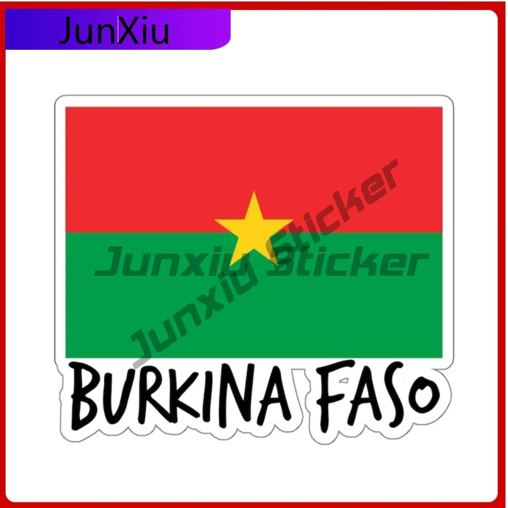 

Burkina Faso Flag Travel Patriotic Sticker African Traveler Gift Pride Decal For Car Suv Motorcycle Bumper Laptop Water Bottle