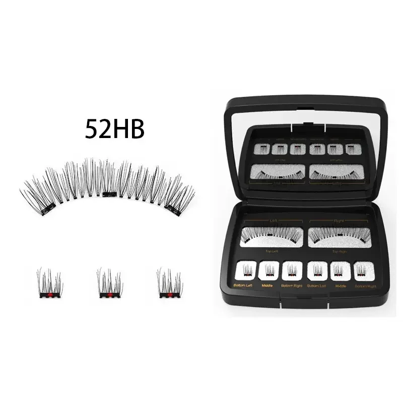 3 Magnetic Eyelashes mirror suit Natural Long Mink Lashes False Eyelashes Extension applicator Magnetique New Beaut High Quality