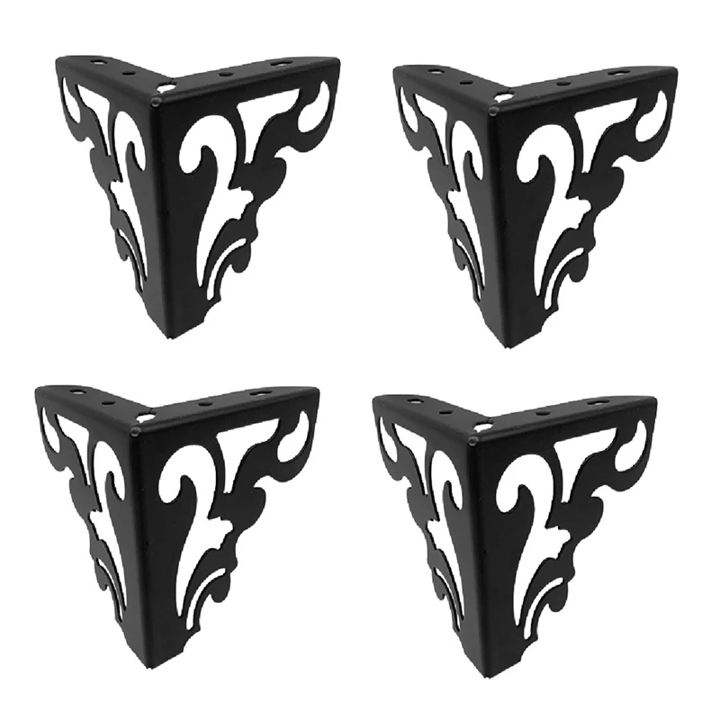 

4Pcs/Set Metal Furniture Legs Hollow Feet For Sofa Chair Table Cabinet Bed DIY Accessories Openwork Furniture Feetabkw