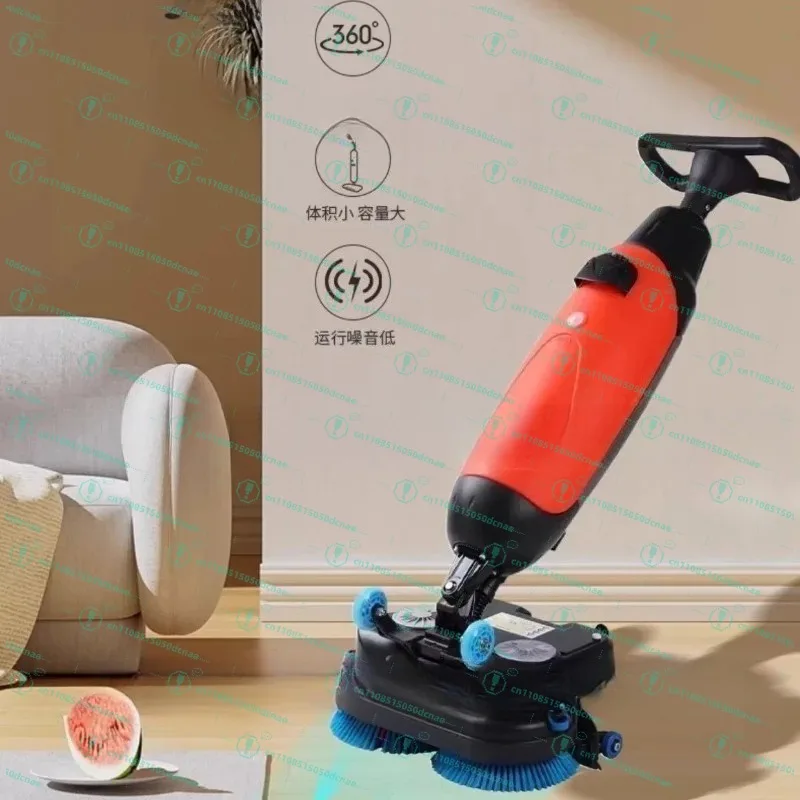 Small Hand-push Double-brush Mini Washing Machine Commercial Washing and Towing Suction Three-in-one Mopping Machine