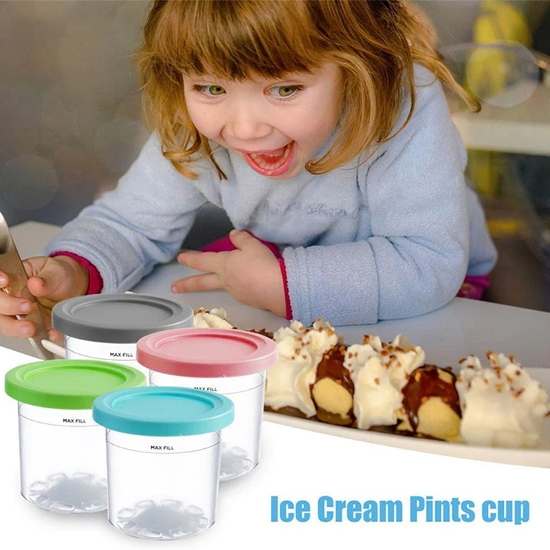 Ice Cream Pints Cup For Ninja For NC299AM C300S Series Reusable Can Store Ice Cream Gelato