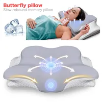 Ergonomic Foam Orthopedic Pillow Slow Rebound Memory Sleeping Cervical Pillow Shoulder Neck Massager for Neck Pain Relief Beding