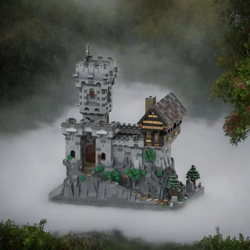 

MOC Medieval Abandoned Castle 5194PCS Construction Building Blocks Educational DIY Toy Holiday Gift