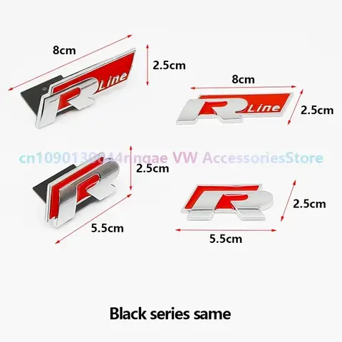वोक्सवैगन गोल्फ आर आरलाइन टिगुआन टौरेग पोलो जीटीआई सीसी पासैट आर36 साइरोको ऑटो पार्ट्स बैज बॉडी स्टिकर के लिए 2 पीस एबीएस स्पोर्ट स्टिकर 8 best sales आरलाइन लोगो vw - №8