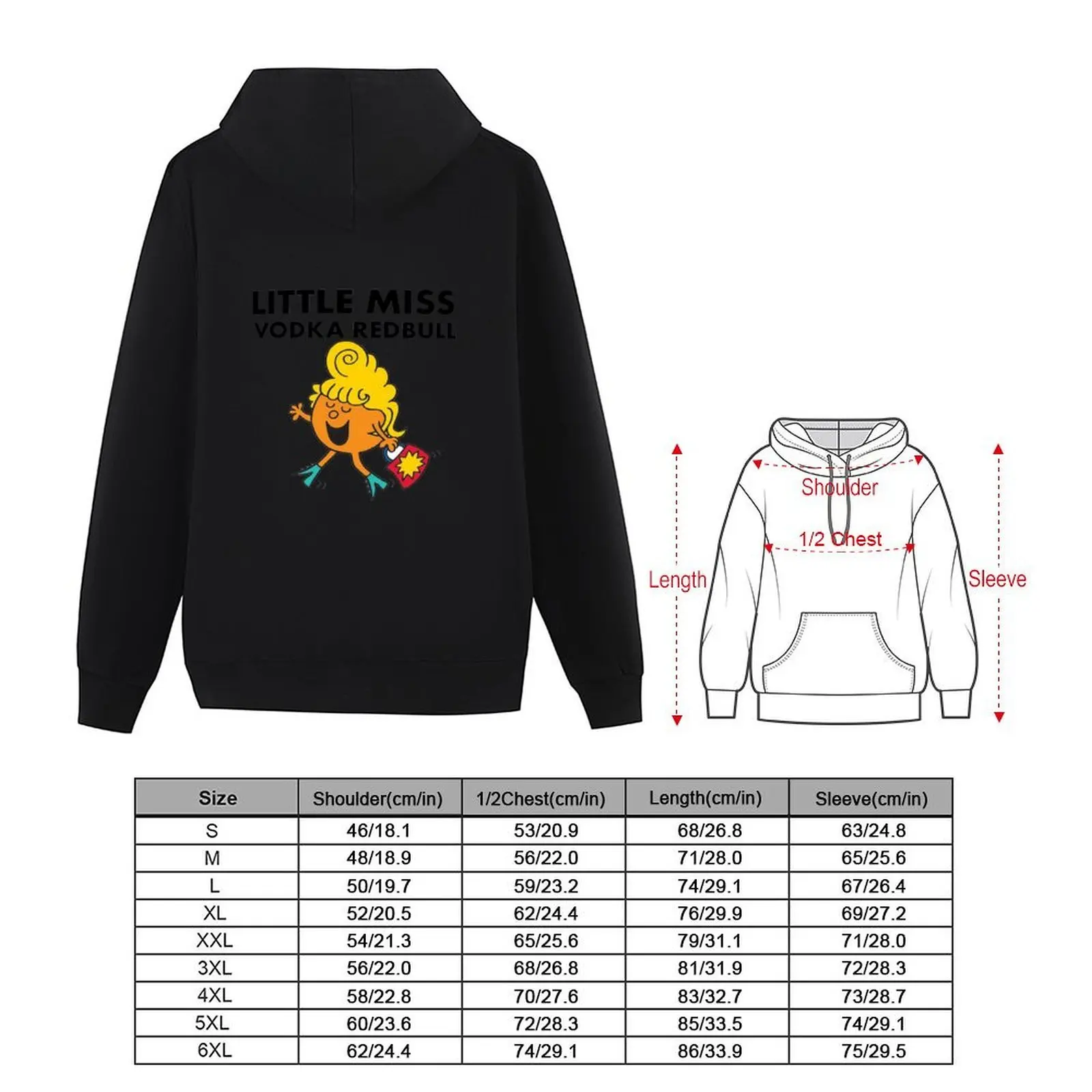 little miss vodka redbull Hoodie blouse men clothes male clothes hoodie streetwear