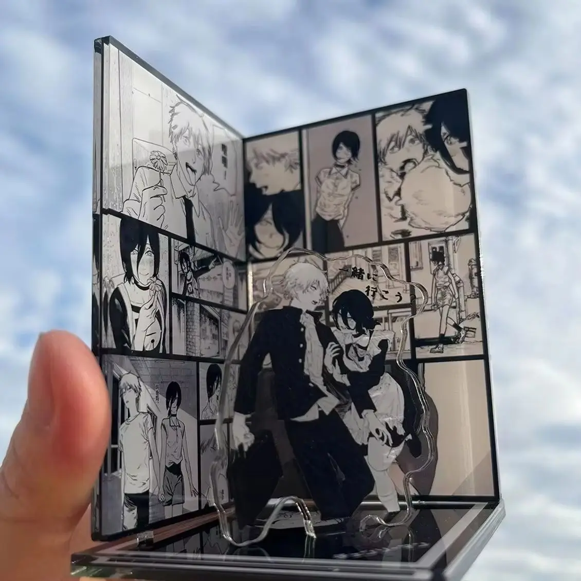 Anime Denji Reze Cartoon Acrylic Standing Sign Ornament Cosplay Stand Plate Collector's Edition Desktop Gift