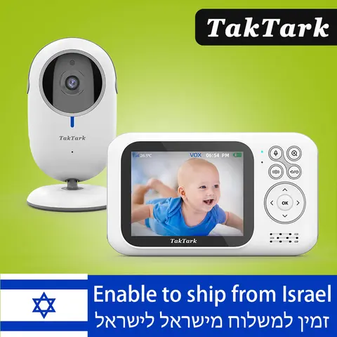 Wireless 3.2 Inch Baby Monitor with Night Vision TakTark