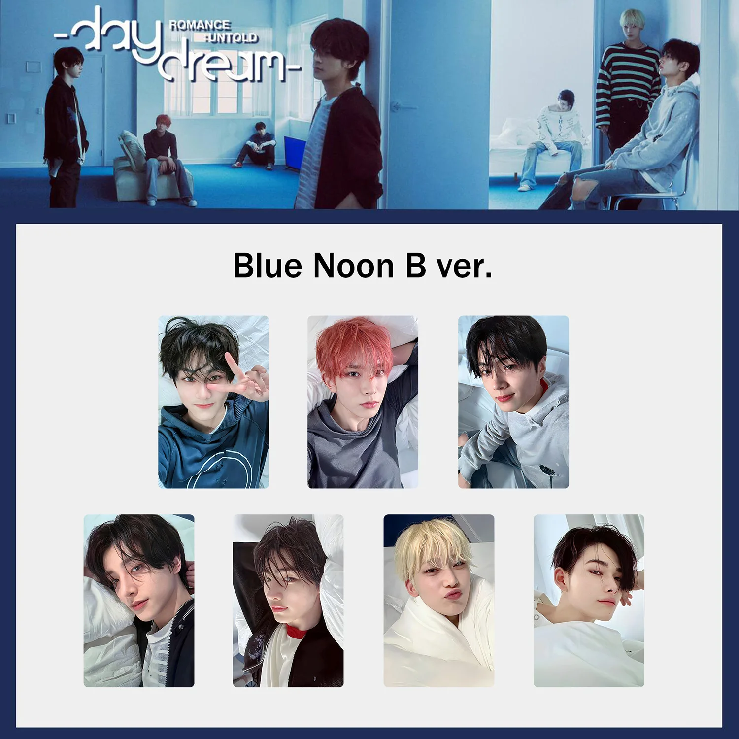 7 قطعة/المجموعة المعبود الصبي NI-KI SUNOO SUNGHOON ألبوم جديد سلسلة بطاقات لومو الرومانسية غير المقدمة-DAYDREAM HD Printd Photocards المشجعين الهدايا