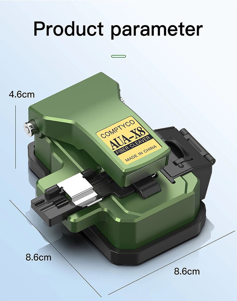 AUA-X8 One-step Fiber Cleaver FTTH Optical Fiber Cutter Fiber Optic Core Fusion