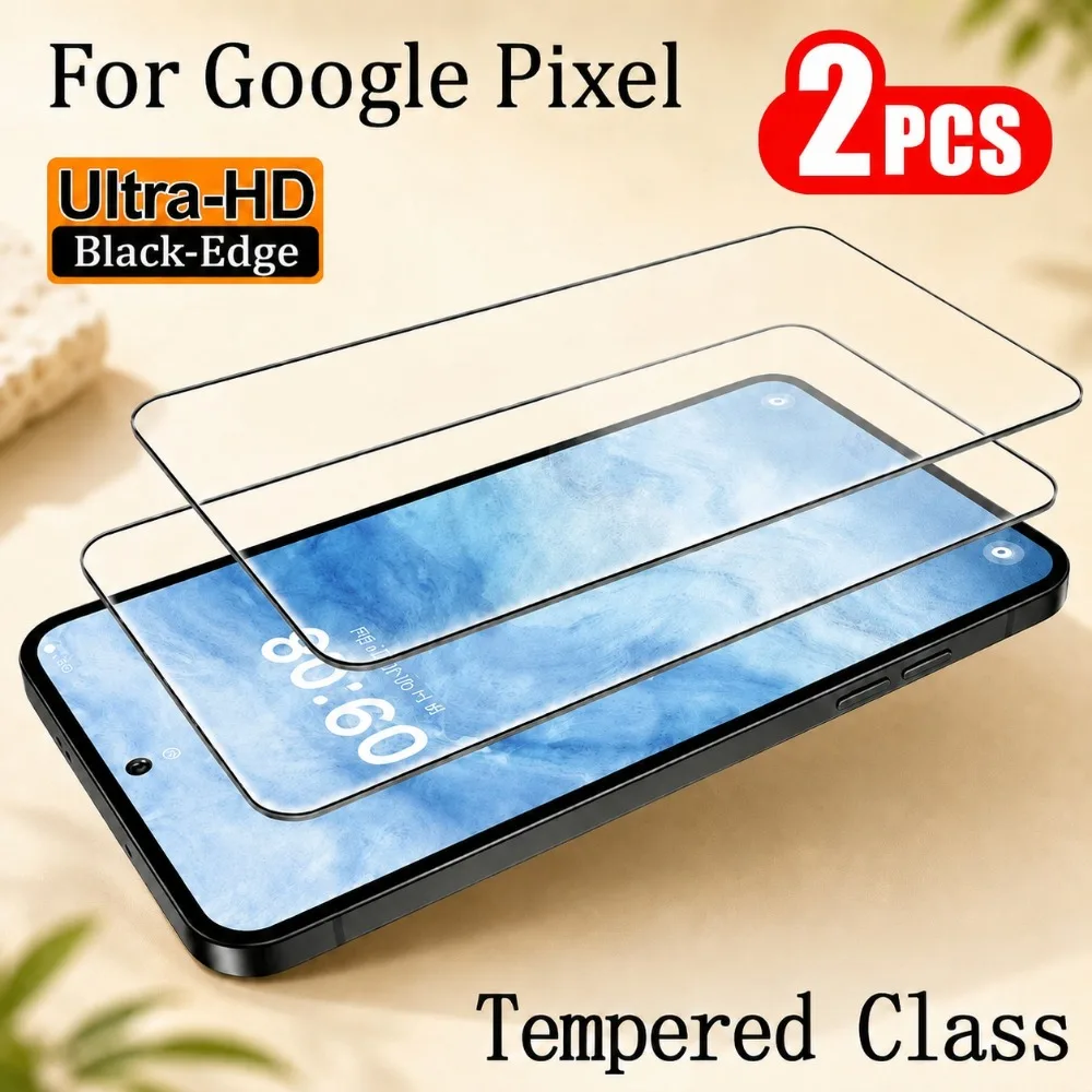 2 шт. ультрапрозрачных защитных стекол для Google Pixel 10 9 Pro XL 10A 9A 8A 7A 6A, закаленное стекло для Google Pixel 10 9 8 Pro 10 9 8