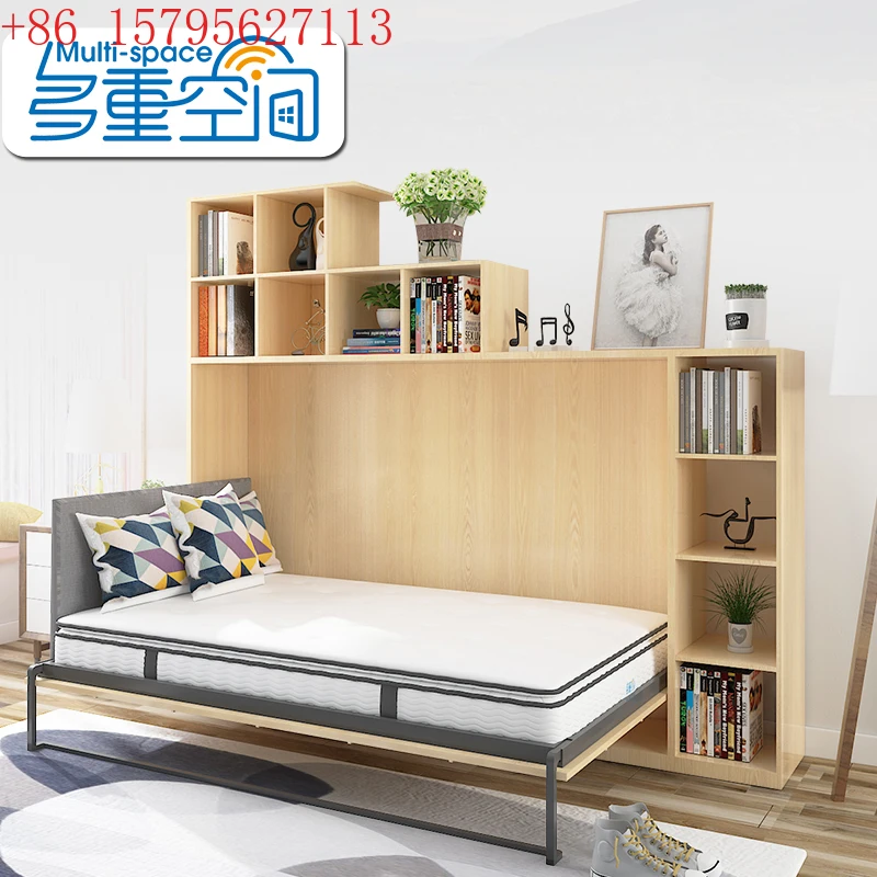 

Индивидуальная прихожая, настенная кровать для гостиной, перегородка, невидимая кровать, книжная полка для хранения, шкаф, кровать, опрокидывающаяся кровать