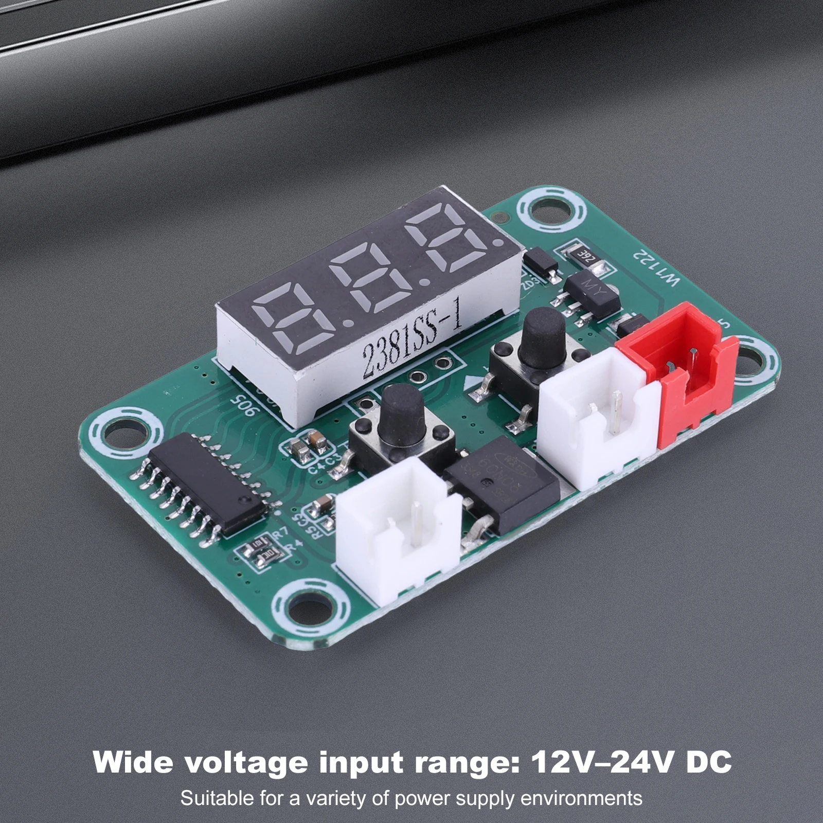 DC12-24V Miniature Digital Thermostat LED Display Electronic Thermostat Board for Industrial and Reptile Tank Use