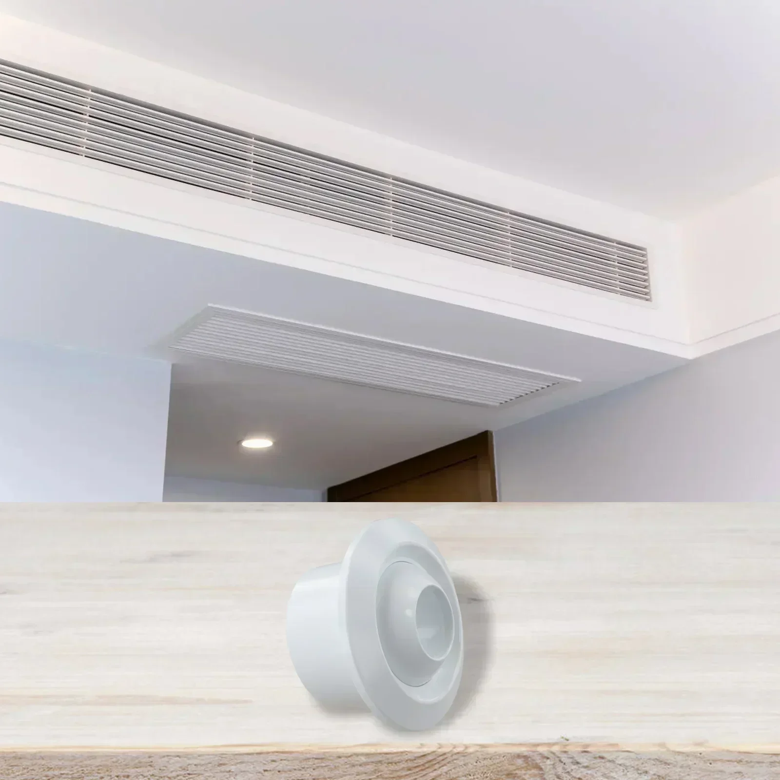 

Noise Reduction Vent Ceiling Vent Cover For Indoor Airflow Securely Mounted For Ventilation System Adjustable Air Vent Grille