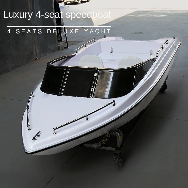 Hot Sale Factory Direct Sale 17ft Fiberglass Sport Boats 530mm Motor Boat Speed Boat