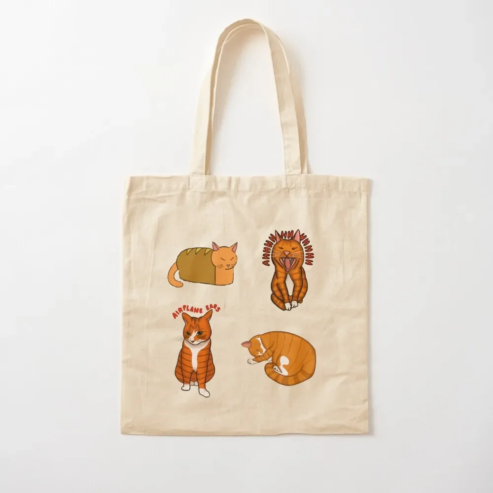 

Orange cat compilation Tote Bag shopper bags for women Reusable bags Large bags for women ecological Bag