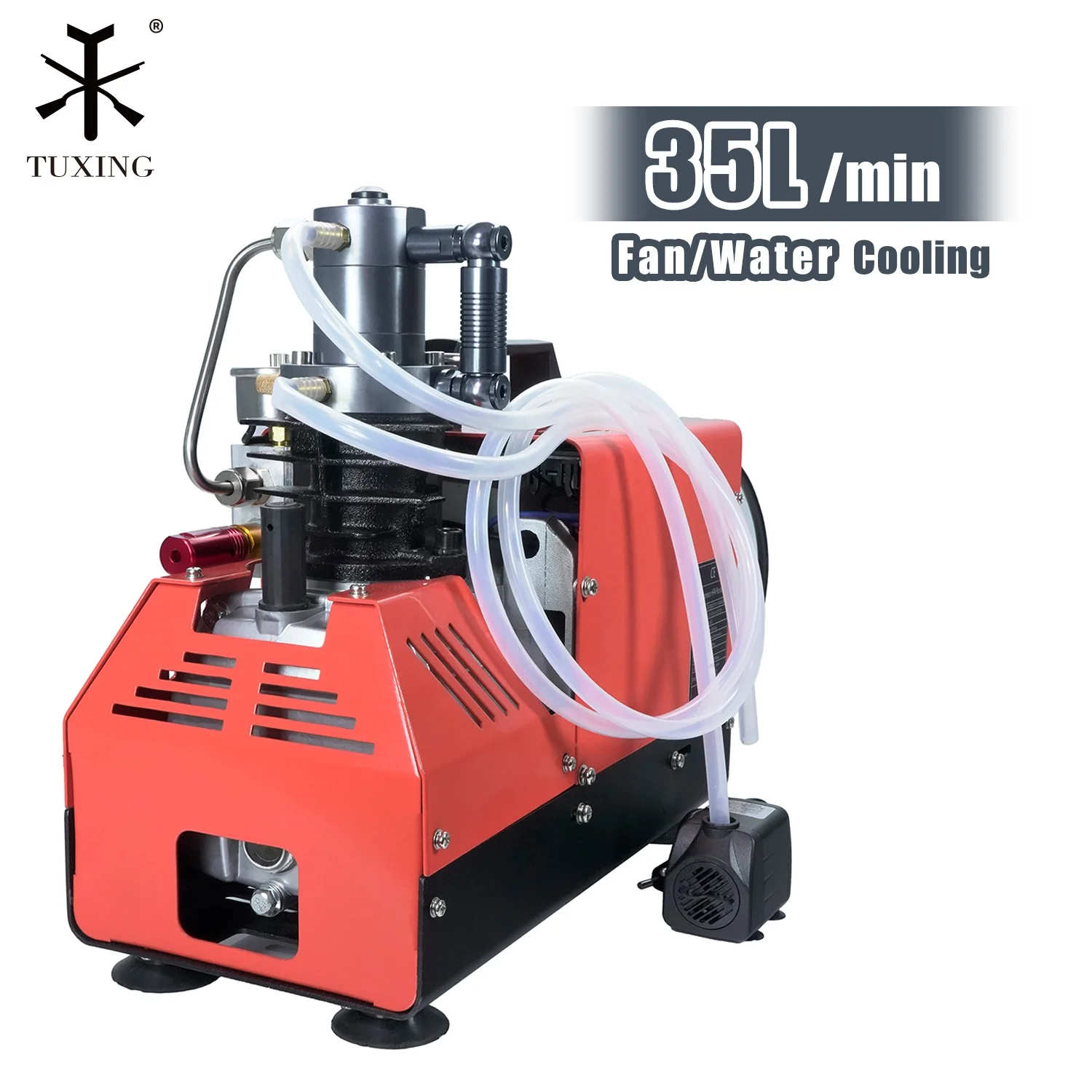 High Quality Auto Stop 300bar 4500Psi 30Mpa 1.8KW 110V 220V High Pressure     Air Compressor