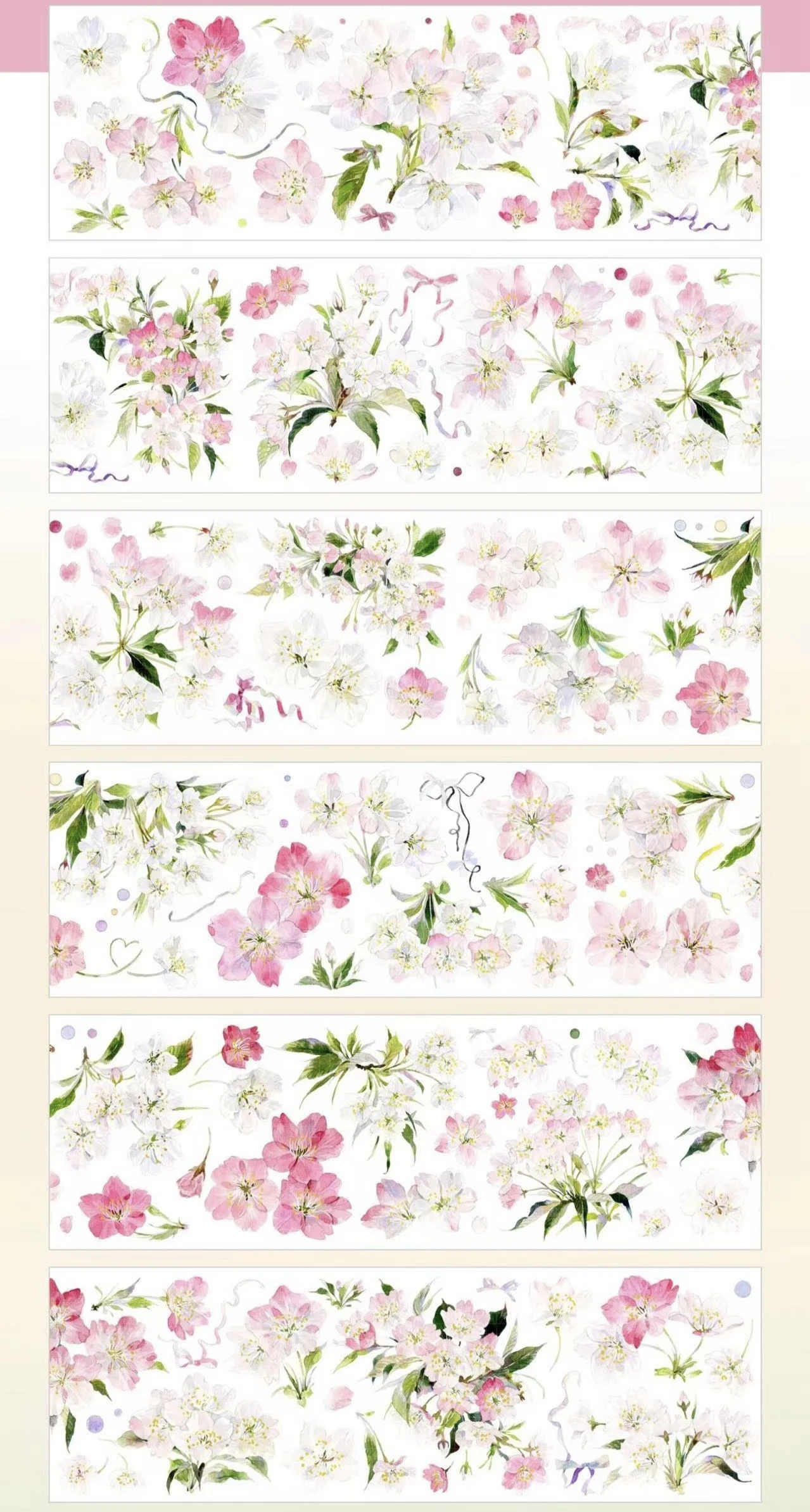 

1-петлевой образец сакуры] S6 Журнальная лента Специальный материал Коллаж Телефон Задняя карта