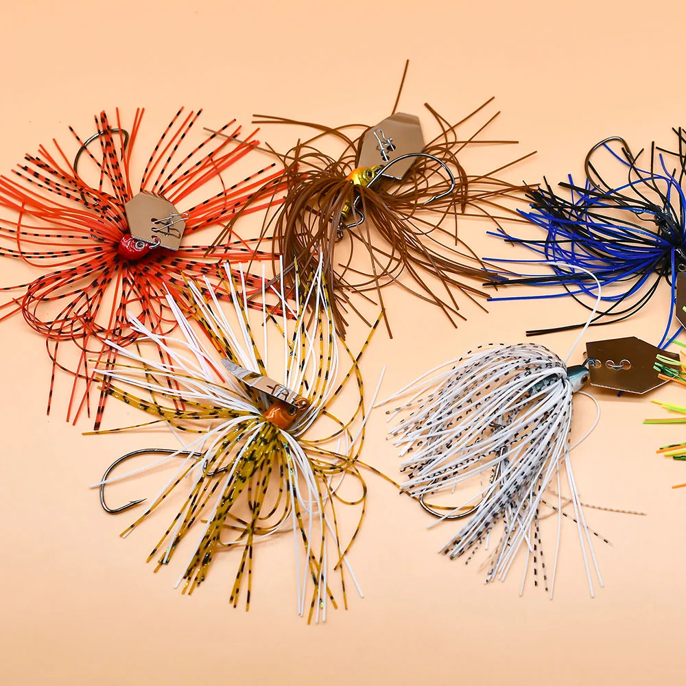 Chatterbait con falda de silicona – Señuelo de lubina con cuchilla - imagen 2