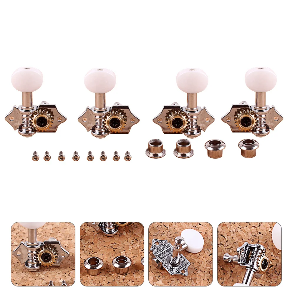 

Ukulele Tuning Pegs Acoustic Guitar Musical Instrument Tuner Machine Heads Tuners Metal Parts