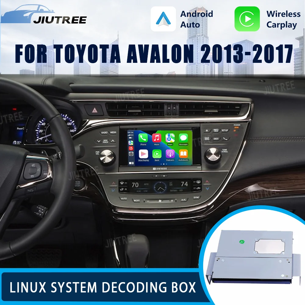 Linux System OEM Car with Decoder Box For Toyota AvalonPanasonic Device 2013-2017 Android Auto MuItimedia Wireless CarPlay