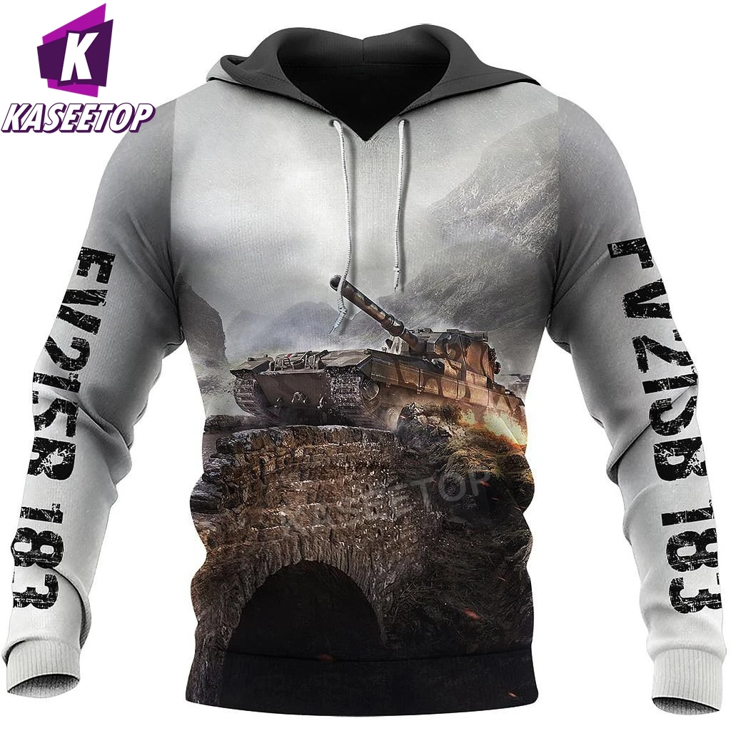 

FV215B 183 Tank Cannon 3D All Over Printed Shirt Men Women Fashion Casual Hoodies Zip Jackets Streetwear Pullover Tracksuit