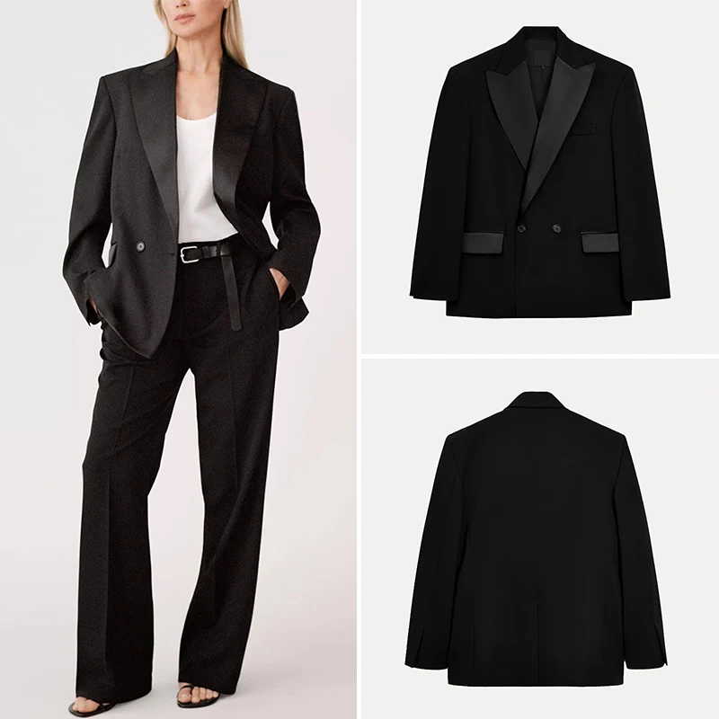 

Z Faionable Suit Jaet Women's Premium 2025 New Arrival Commute Sle Long Sve Regular Length Pure Color