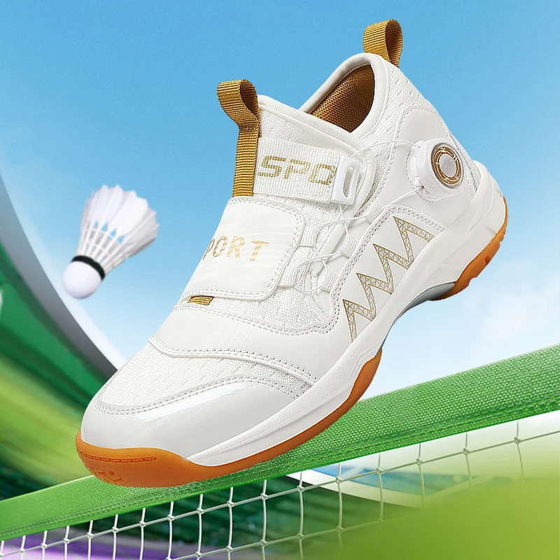 

Professional Children's Sports Badminton Shoes, Fashionable Mesh Breathable Children's Table Tennis Sports Training Shoes