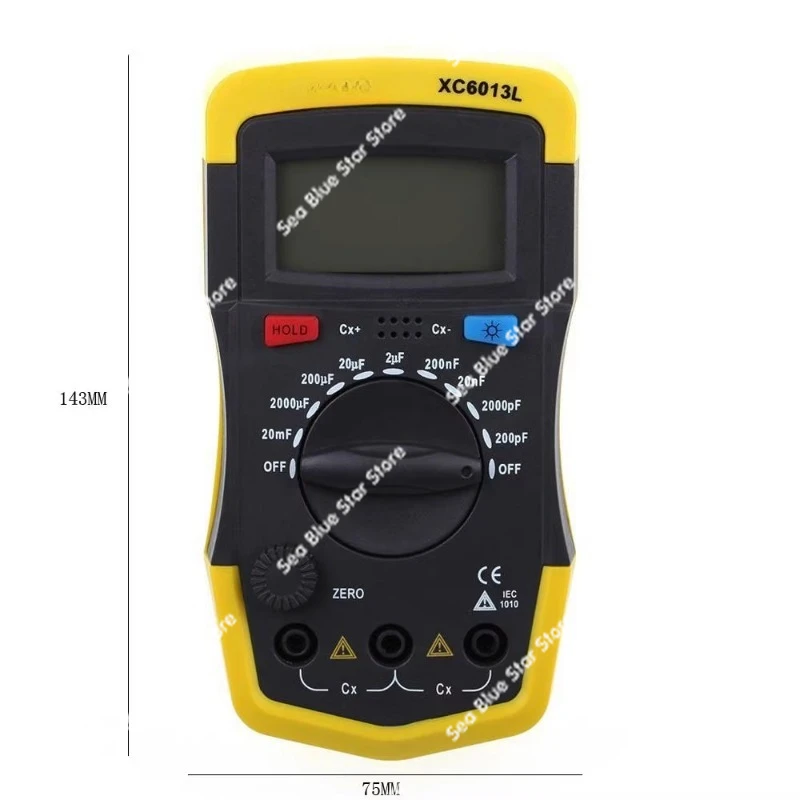 Small digital capacitance meter XC6013L high-precision digital capacitance meter capacitance tester