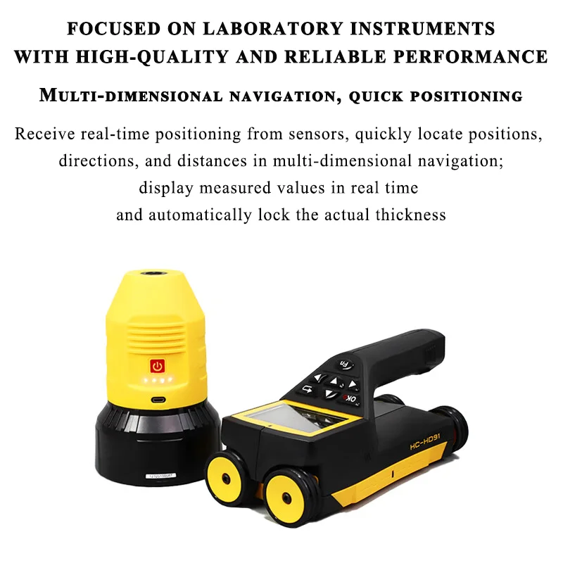 HC-HD91 Integrated Concrete Slab Thickness Tester, Non-destructive Floor Wall Thickness Detector for Construction