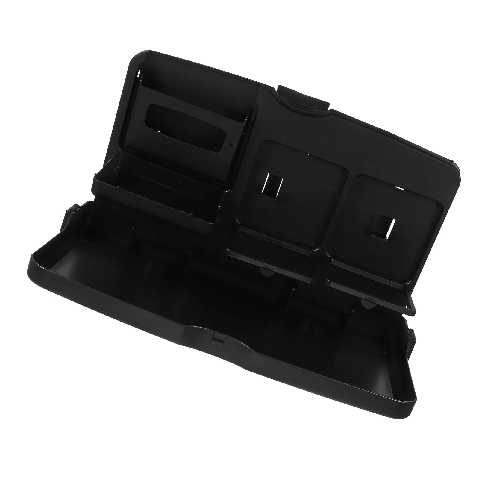 

Car Storage Rack Foldable Car Accessories Drink Holder Durable ABS Universal SUV Black Tray Truck Organizers Travel Automotive