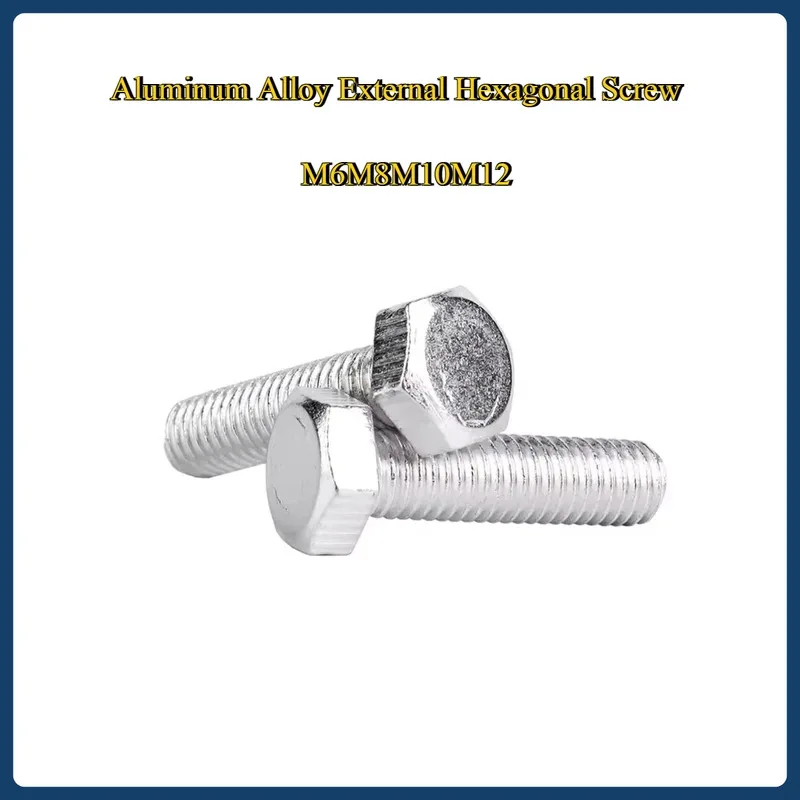 

Aluminum Alloy 6061 Hex Bolt Set M5 To M12 For Industrial And DIY Projects