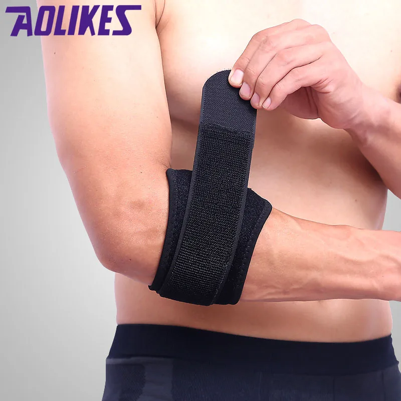 AOLIKES 1PCS Tennis Elbow Pads Protector elbow support Brace Basketball Armband Compression Codera Guard Protector Sports Safety