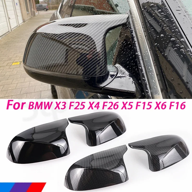 Für BMW F15 X5 F16 X6 F25 X3 F26 X4 2014 2015 2016 2017 2018 Teile Styling Auto Seite Tür Rück Seite Spiegel Abdeckung Kappe M stil