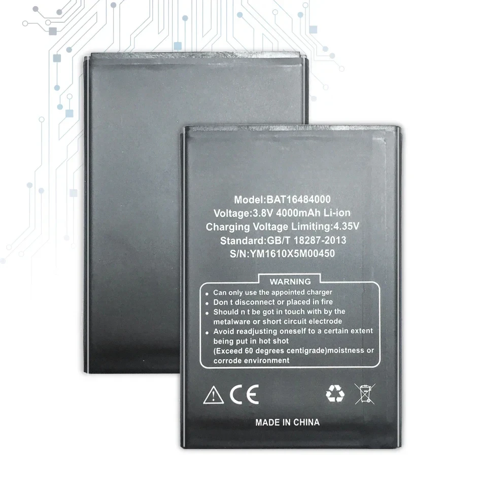 4000Mah Mobile Phone Battery For DOOGEE X5 MAX Pro BAT16484000