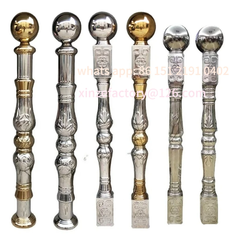 Customizable 304 Stainless Steel Stair Handrail Starting New Kingpost Starting Railing Column Fence Post