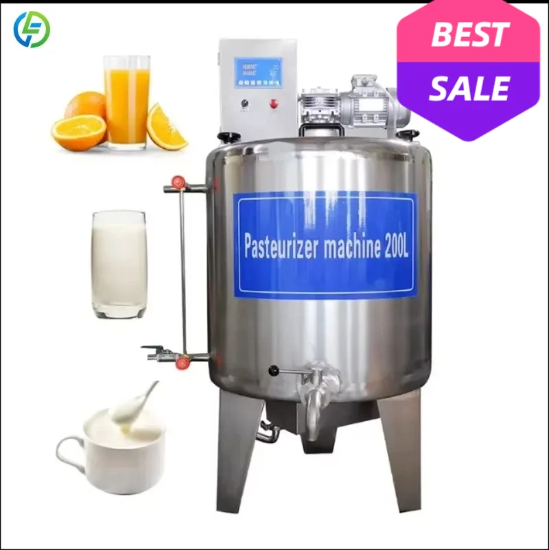 Customized Pasteurization Tank Stainless Steel Milk Pasteurizer Commercial Dairy Processing Machine Food Grade Heating Cooling