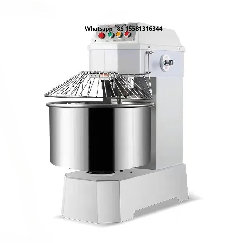 New Commercial Stainless Steel Spiral Dough Mixer for Baking Bread and Cake Flour Mixing Energy Saving 1100W