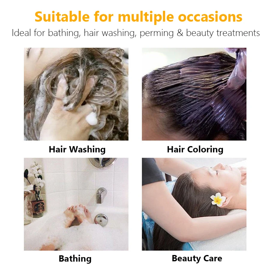 100 Stück transparente, wasserdichte Ohrschutzkappen, Einweg-Bade- und Duschhauben für Friseursalons und zum Schutz der Ohren bei Haarfärbungen, für einfache Ohrenschutzlösung – Detail 5