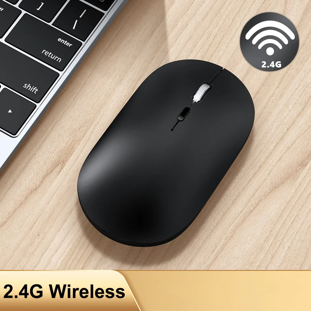 Wireless Mouse Slim Mouse 2.4G Portable Mobile Optical Office Mouse Adjustable DPI Levels for Notebook PC Laptop MacBook