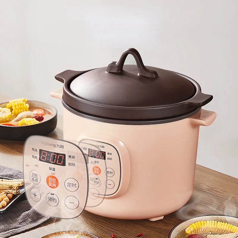 Sand-Fired Electric Stew Pot 2L Small Capacity Slow Cooker Porridge Nutrition Soup Authentic Automatic Home Use