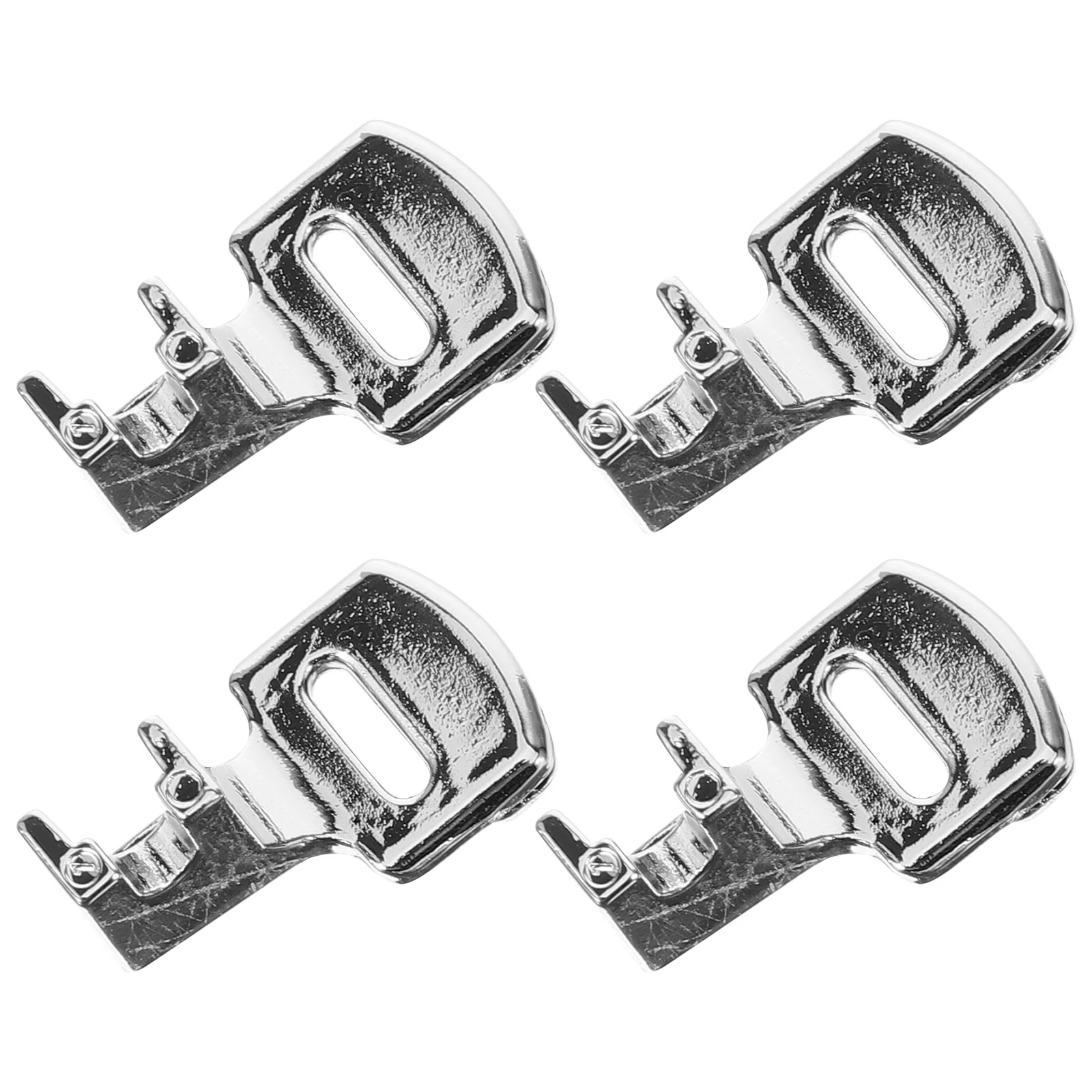 JEWEDECO 4 قطعة الخياطة ضفائر القدم استبدال أقدام الضغط ارتداء مقاومة متعددة الوظائف المحمولة للمشروعات المنزلية