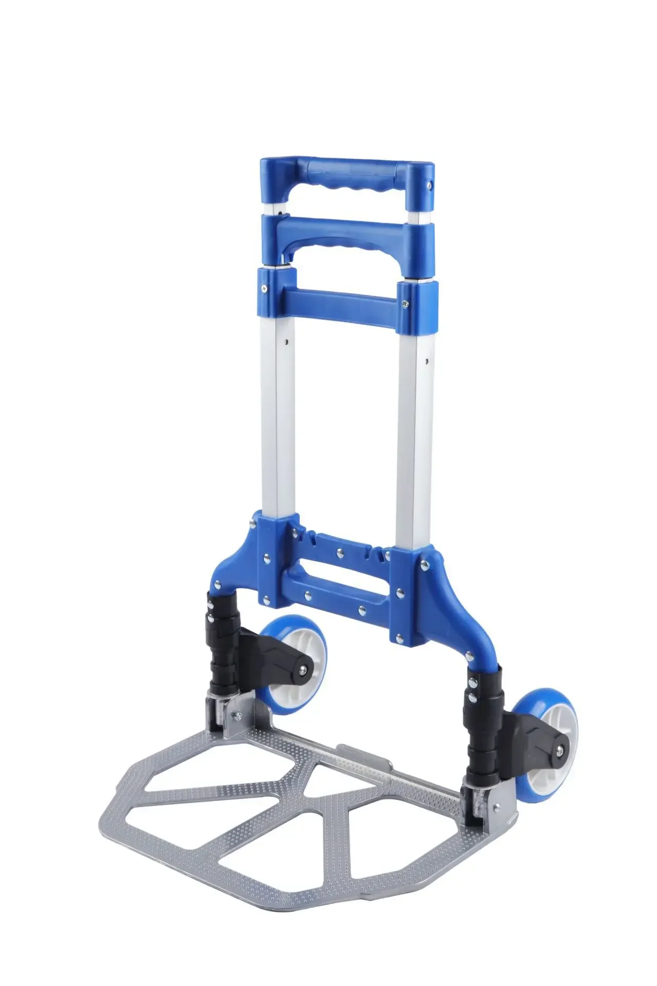 Portable Aluminum Alloy Folding Luggage Cart Shopping Cart Load King Moving Truck Travel Trolley