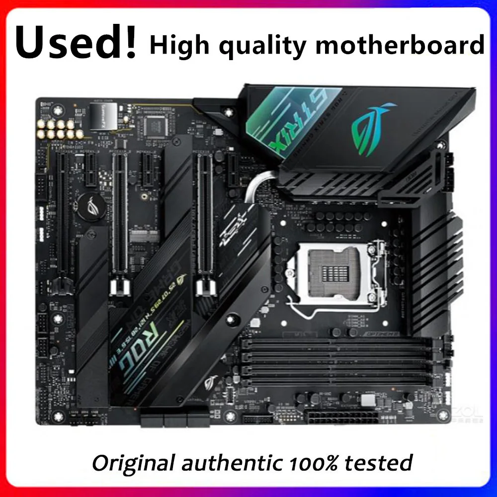 Used For Asus ROG STRIX Z490-F GAMING Original Desktop For Intel Z490 DDR4 PCI-E4.0 Motherboard LGA 1200 Support i9 10900K CPU