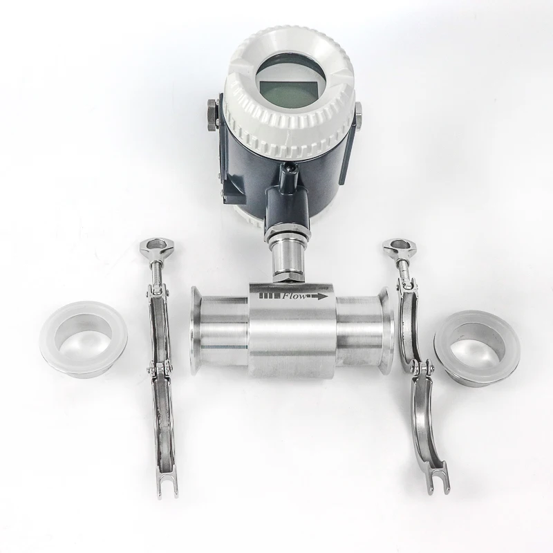 DN25 DN15 Liquid Turbine Flowmeter Water Lubricating Oil Pure Water Inspection Thread Clamp Flange Precision