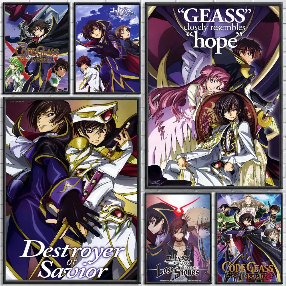 Anime Code Geass: Lelouch of the Rebellion   Print Wall Art Pictures Canvas Painting Living Room Bedroom Home Decor Poster