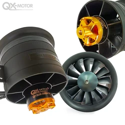 QX-MOTOR 80MM EDF 12Blades Fan CW CCW with Brushless Motor For Aircraft Accessories RC Airplane