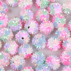 20mm 1/3/5pcs AB Colorful Daisy Flower Polymer Clay Acrylic Beads For Jewelry Making DIY Necklace Bracelets Earring Accessories