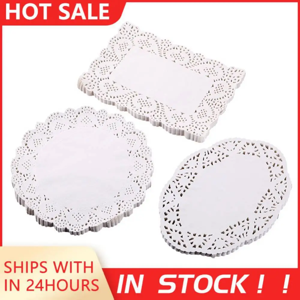 140 Pcs לבן תחרה עגולה נייר מפיות Doyleys בציר תחתיות מפית קרפט חתונה חג המולד שולחן קישוט בישול