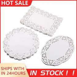140 Pcs White Round Lace Paper Doilies Doyleys Vintage Coasters Placemat Craft Wedding Christmas Table Decoration Bakeware